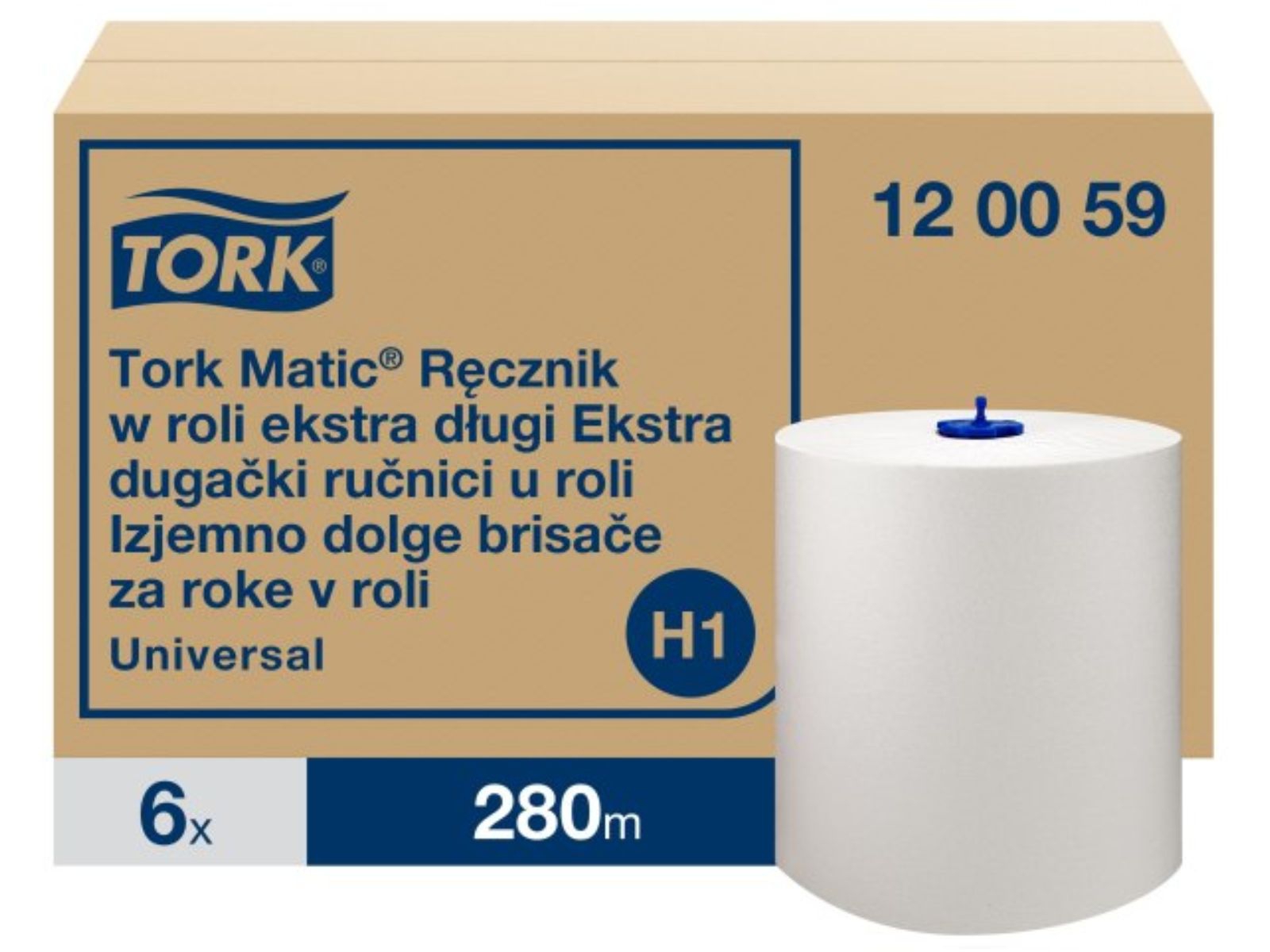 Ręcznik H1 120059 Tork Matic MULTIPACK x4 kart